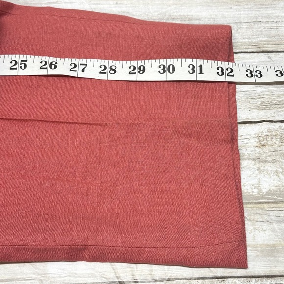 Lauren Ralph Lauren Men Flat Front Pants Red 100% Linen Size 38W(actual 37x 32L) - Picture 9 of 9